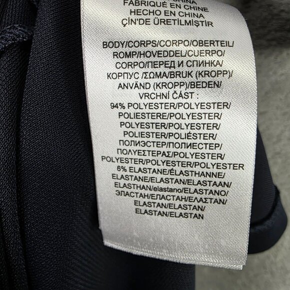 Womens Lauren Ralph Lauren Navy Blue Belted Shirt Dress Button Up Polyester XS - Picture 4 of 9